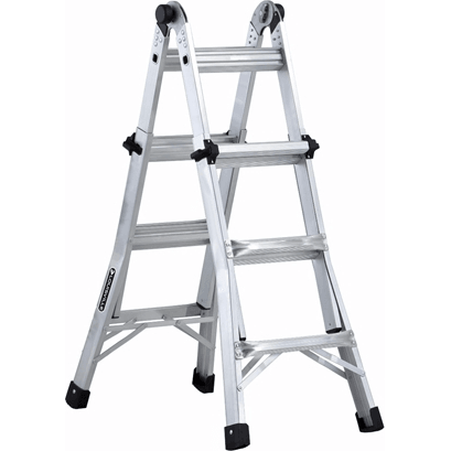 Louisville L2098 Multipurpose Aluminum Articulating Folding Ladder 300 lbs - KHM Megatools Corp. Louisville L2098 Multipurpose Aluminum Articulating Folding Ladder 300 lbs - KHM Megatools Corp.